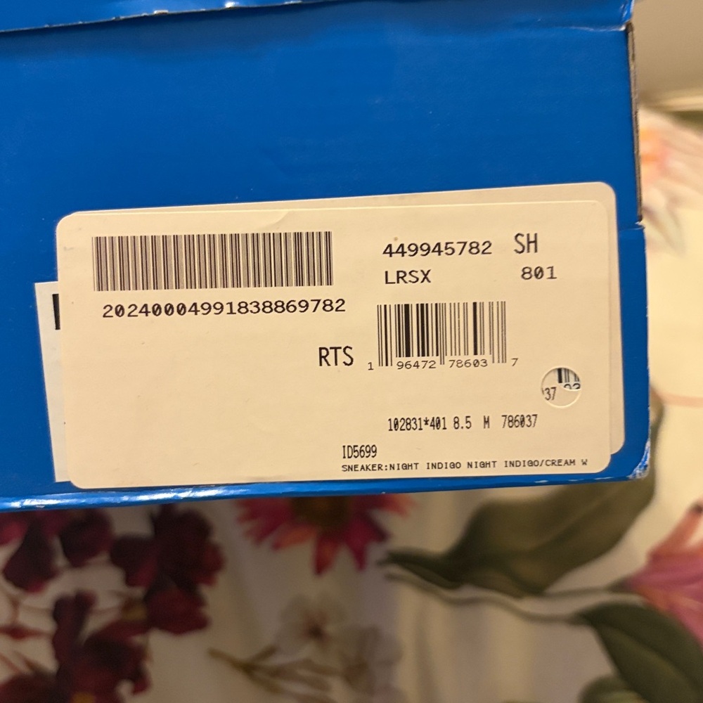 adidas Superstar Navy Blue and White Women's Sneakers - Picture 2 of 8